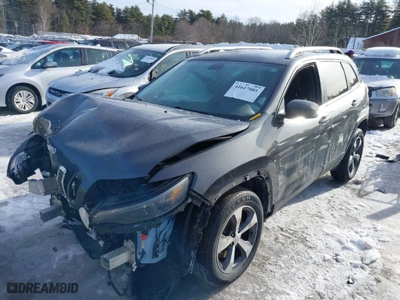 2019 Jeep Cherokee Limited with VIN 1C4PJMDX1KD360089, listed as a IAAI auction lot 41617001 with NaN miles. Bid and sale history available at carsss.com. Image 2.