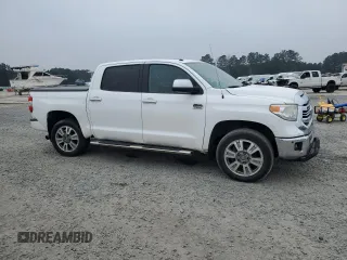 2017 Toyota Tundra Platinum with VIN 5TFAW5F14HX625312, listed as a Copart auction lot 46787695 with 261,194 mi miles and Salvage title. Bid and sale history available at DreamBid. Image 4.