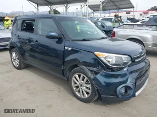 2018 Kia Soul + with VIN KNDJP3A58J7541138, listed as a IAAI auction lot 41667735 with 48,870 mi miles. Bid and sale history available at carsss.com. Image 1.