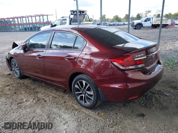 2014 Honda Civic EX with VIN 19XFB2F83EE274241, listed as a IAAI auction lot 40603667 with 110,067 mi miles. Bid and sale history available at carsss.com. Image 3.