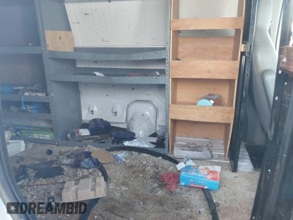 2014 Ford Econoline Cargo Commercial with VIN 1FTNE1EW0EDA07816, listed as a IAAI auction lot 41648077 with 183,501 mi miles and . Bid and sale history available at DreamBid. Image 8.