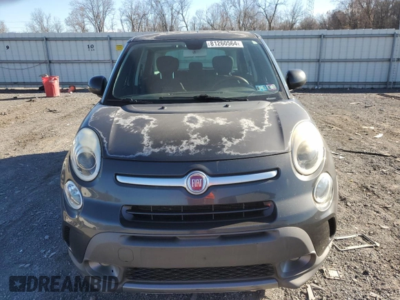 2014 FIAT 500L Trekking with VIN ZFBCFADH9EZ020500, listed as a Copart auction lot 81260564 with 75,433 mi miles and Salvage Title. Bid and sale history available at carsss.com. Image 5.