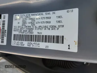 2018 Toyota Tundra SR5 z VIN 5TFHW5F12JX729043, wystawiony jako Copart lot #87330154 z przebiegiem 110 611 mil mil oraz Szkoda całkowita • Salvage title. Historia ofert i sprzedaży dostępna na DreamBid. Obrazek 12.