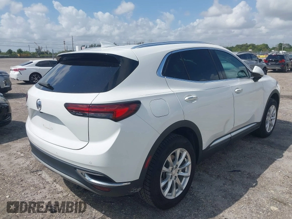 2021 Buick Envision Preferred with VIN LRBAZLR44MD073242, listed as a IAAI auction lot 41947075 with 31,335 mi miles and . Bid and sale history available at DreamBid. Image 4.