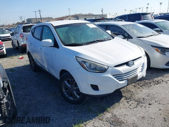 2015 Hyundai Tucson GLS with VIN KM8JT3AF9FU011348, listed as a IAAI auction lot 41860519 with 68,629 mi miles and . Bid and sale history available at DreamBid. Image 1.