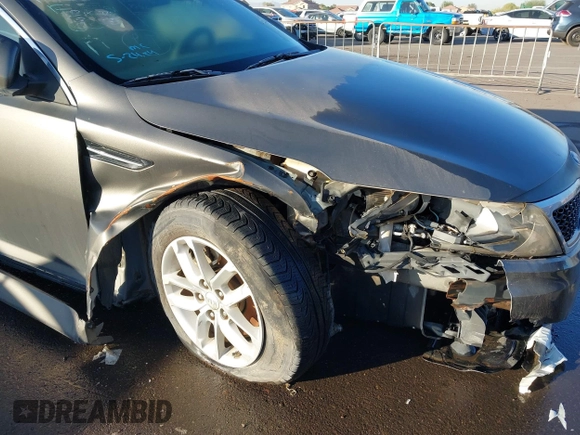 2013 Kia Optima LX with VIN 5XXGM4A71DG156414, listed as a IAAI auction lot 40946815 with 60,278 mi miles. Bid and sale history available at carsss.com. Image 6.