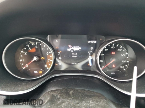 2018 Jeep Compass Limited с VIN 3C4NJDCB9JT128524, выставлен на аукционе Copart как лот 52314155 с пробегом 105 761 миль миль и Списание • Salvage title. История ставок и продаж доступна на DreamBid. Изображение 9.