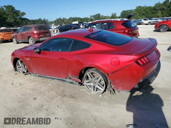 2024 Ford Mustang GT с VIN 1FA6P8CF0R5421646, выставлен на аукционе Copart как лот 61478275 с пробегом 2 331 миль миль и Списание • Salvage title. История ставок и продаж доступна на DreamBid. Изображение 2.