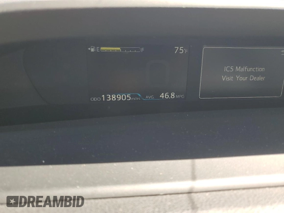 2018 Toyota Prius Two with VIN JTDKBRFU1J3582403, listed as a Copart auction lot 55799315 with 138,905 mi miles and Salvage Title. Bid and sale history available at DreamBid. Image 9.
