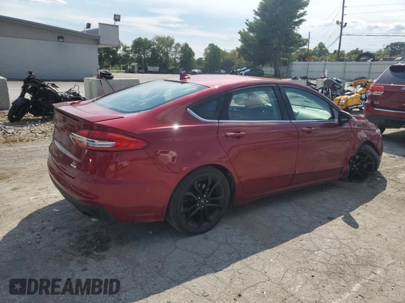 2019 Ford Fusion SE with VIN 3FA6P0HD0KR196270, listed as a Copart auction lot 66917234 with 99,596 mi miles and Salvage Title. Bid and sale history available at DreamBid. Image 3.
