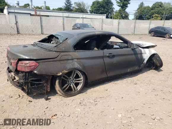 2017 BMW 4 Series 430i xDrive z VIN WBA4U9C51H5D44033, wystawiony jako Copart lot #70213924 z przebiegiem Nie podano mil oraz Szkoda całkowita • Salvage title. Historia ofert i sprzedaży dostępna na DreamBid. Obrazek 3.