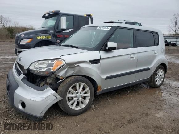 2010 Kia Soul + with VIN KNDJT2A22A7047112, listed as a Copart auction lot 51365695 with 104,405 mi miles and Salvage Title. Bid and sale history available at carsss.com. Image 1.