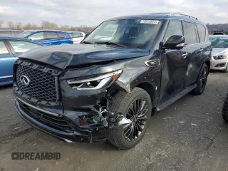 2021 Infiniti QX80 LUXE with VIN JN8AZ2AE6M9273398, listed as a Copart auction lot 78918823 with 40,231 mi miles. Bid and sale history available at carsss.com. Image 1.