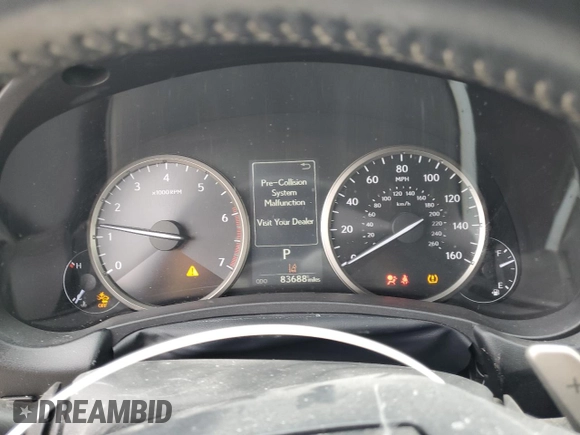 2019 Lexus NX 300 with VIN JTJYARBZ7K2136310, listed as a Copart auction lot 64458325 with 83,688 mi miles and Salvage title. Bid and sale history available at DreamBid. Image 9.