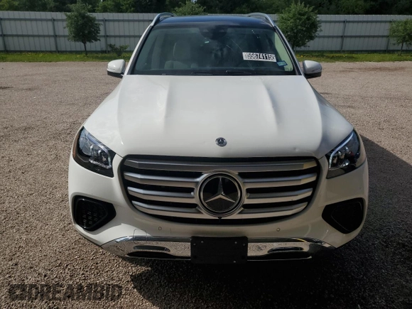 2025 Mercedes-Benz GLS 450 с VIN 4JGFF5KE2SB370660, выставлен на аукционе Copart как лот 55674115 с пробегом 1 338 миль миль и Чистый • Clean title. История ставок и продаж доступна на DreamBid. Изображение 5.