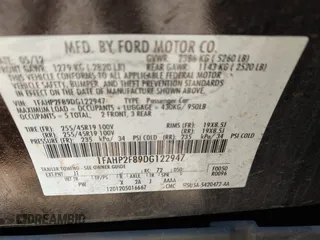 2013 Ford Taurus Limited with VIN 1FAHP2F89DG122947, listed as a IAAI auction lot 42735010 with 178,510 mi miles and . Bid and sale history available at DreamBid. Image 9.