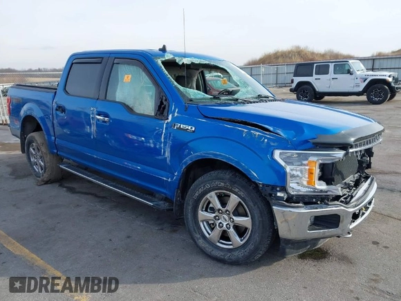 2019 Ford F-150 XL with VIN 1FTEW1E42KKE62265, listed as a IAAI auction lot 41477922 with 22,910 mi miles. Bid and sale history available at carsss.com. Image 1.