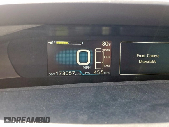 2020 Toyota Prius L Eco with VIN JTDKARFU5L3113076, listed as a Copart auction lot 53836265 with 173,057 mi miles and Salvage Title. Bid and sale history available at DreamBid. Image 9.