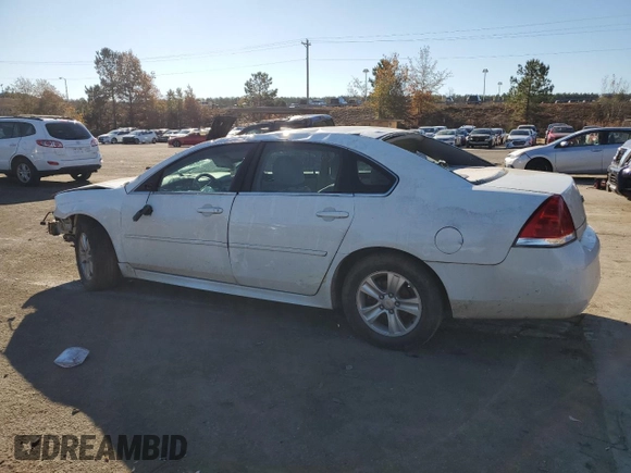 2016 Chevrolet Impala LS with VIN 2G1WA5E31G1109548, listed as a Copart auction lot 82286394 with Not provided miles and Salvage title. Bid and sale history available at DreamBid. Image 2.