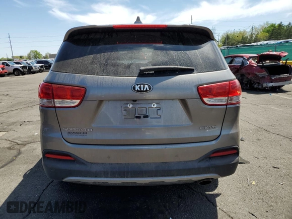 2017 Kia Sorento EX with VIN 5XYPHDA56HG287519, listed as a Copart auction lot 55184255 with 78,892 mi miles and Salvage title. Bid and sale history available at DreamBid. Image 6.