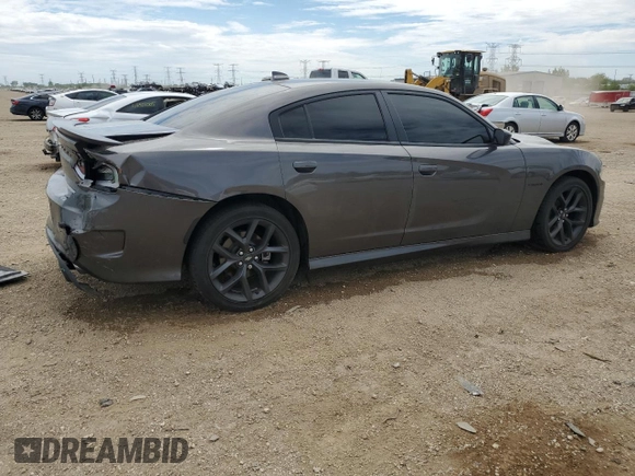 2021 Dodge Charger R/T with VIN 2C3CDXCT6MH682145, listed as a Copart auction lot 57914195 with 49,202 mi miles and Salvage title. Bid and sale history available at DreamBid. Image 3.