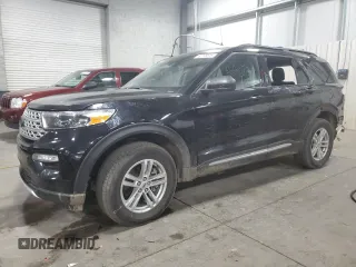 2021 Ford Explorer XLT with VIN 1FMSK8DH8MGB87093, listed as a Copart auction lot 52773515 with 11,855 mi miles and Salvage Title. Bid and sale history available at carsss.com. Image 1.