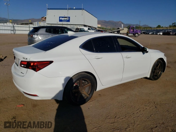 2016 Acura TLX V6 Advance with VIN 19UUB3F76GA003766, listed as a Copart auction lot 73115244 with 81,655 mi miles and Salvage Title. Bid and sale history available at carsss.com. Image 3.