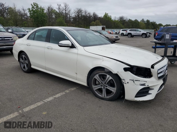 2018 Mercedes-Benz E 300 with VIN WDDZF4KB5JA383656, listed as a Copart auction lot 57108235 with 12,693 mi miles and Salvage title. Bid and sale history available at DreamBid. Image 4.