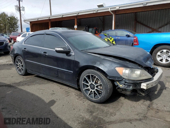 2008 Acura RL with VIN JH4KB16568C004350, listed as a Copart auction lot 46623315 with 178,744 mi miles and Salvage Title. Bid and sale history available at DreamBid. Image 4.