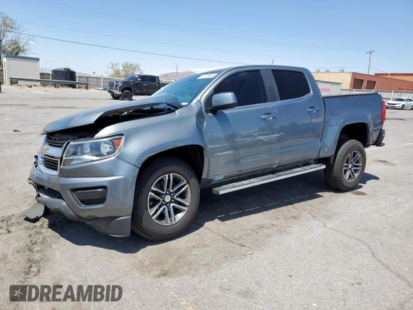 2020 Chevrolet Colorado 2WD LT with VIN 1GCGSCEN0L1110706, listed as a Copart auction lot 62019685 with 57,851 mi miles and Salvage title. Bid and sale history available at DreamBid. Image 1.