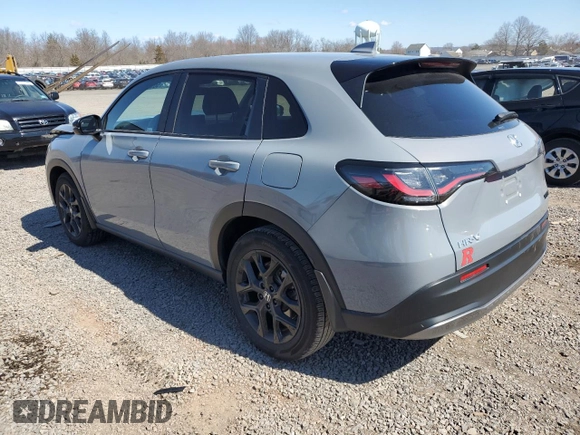 2024 Honda HR-V Sport with VIN 3CZRZ2H58RM742241, listed as a Copart auction lot 50595365 with 9,299 mi miles and Salvage Title. Bid and sale history available at carsss.com. Image 2.