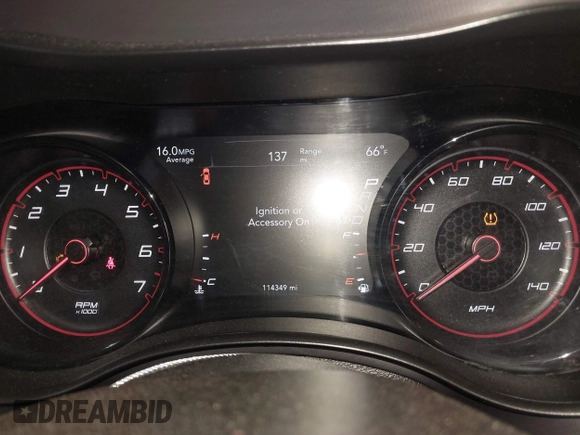 2020 Dodge Charger SXT with VIN 2C3CDXBG4LH101261, listed as a IAAI auction lot 42045103 with 114,349 mi miles. Bid and sale history available at carsss.com. Image 7.