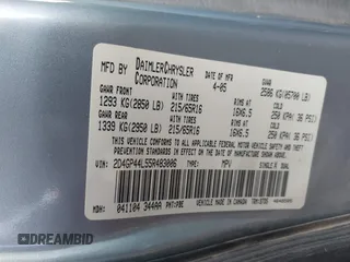 2005 Dodge Caravan SXT with VIN 2D4GP44L55R483006, listed as a IAAI auction lot 42636765 with 307,331 mi miles and . Bid and sale history available at DreamBid. Image 9.