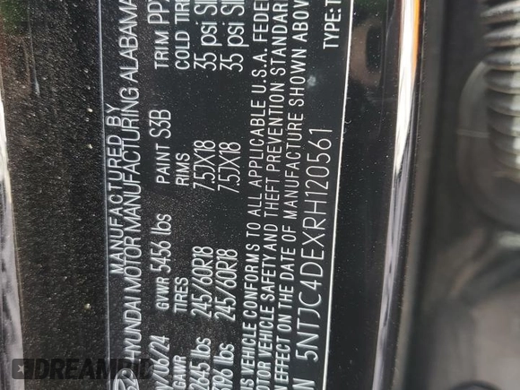 2024 Hyundai Santa Cruz SEL z VIN 5NTJC4DEXRH120561, wystawiony jako Copart lot #51773765 z przebiegiem 8 419 mil mil oraz Szkoda całkowita • Salvage title. Historia ofert i sprzedaży dostępna na DreamBid. Obrazek 14.