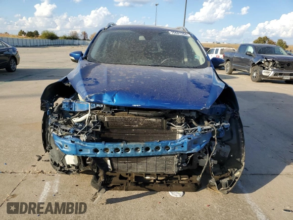 2017 Ford Escape Titanium with VIN 1FMCU0JD2HUB21261, listed as a Copart auction lot 76607264 with 130,796 mi miles and Salvage Title. Bid and sale history available at carsss.com. Image 5.