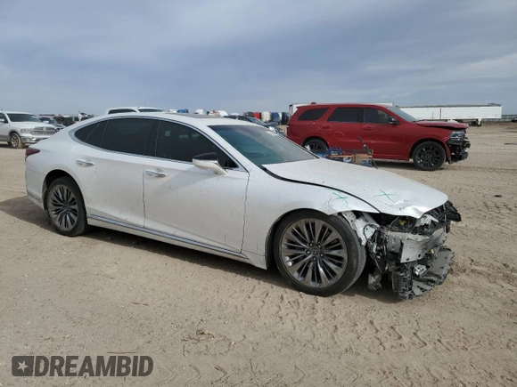 2020 Lexus LS with VIN JTHD51FF0L5011137, listed as a Copart auction lot 84896604 with 44,878 mi miles and Salvage Title. Bid and sale history available at carsss.com. Image 4.
