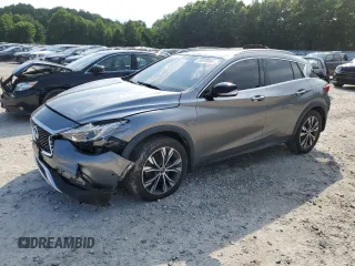 2017 Infiniti QX30 Luxury with VIN SJKCH5CR5HA026609, listed as a Copart auction lot 60020864 with 57,292 mi miles and Salvage Title. Bid and sale history available at carsss.com. Image 1.