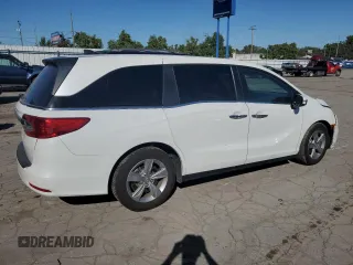 2020 Honda Odyssey EX-L with VIN 5FNRL6H76LB060793, listed as a Copart auction lot 74463794 with Not Provided miles and Salvage Title. Bid and sale history available at carsss.com. Image 3.