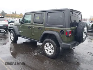 2021 Jeep Wrangler Unlimited Willys with VIN 1C4HJXDN5MW592125, listed as a IAAI auction lot 40821100 with 82,109 mi miles and . Bid and sale history available at DreamBid. Image 3.