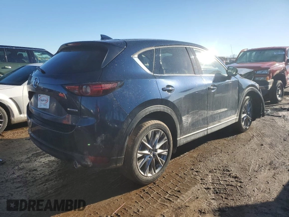 2021 Mazda CX-5 Grand Touring with VIN JM3KFBDM6M1499524, listed as a Copart auction lot 46604635 with 47,799 mi miles and Salvage Title. Bid and sale history available at carsss.com. Image 3.