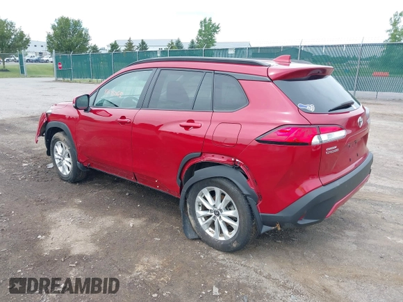 2023 Toyota Corolla Cross LE with VIN 7MUBAABGXPV044963, listed as a IAAI auction lot 42645065 with 30,790 mi miles and . Bid and sale history available at DreamBid. Image 3.
