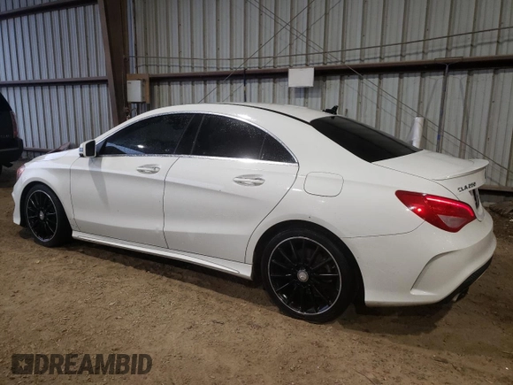 2015 Mercedes-Benz CLA 250 with VIN WDDSJ4EB6FN249797, listed as a Copart auction lot 38417224 with 130,472 mi miles and . Bid and sale history available at DreamBid. Image 2.