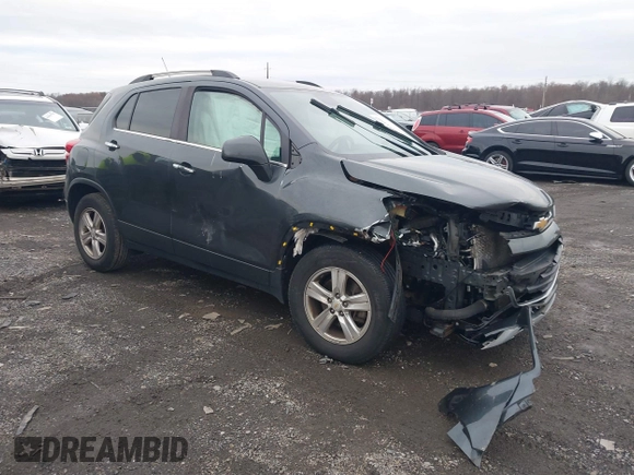 2018 Chevrolet Trax LT with VIN KL7CJLSBXJB681703, listed as a IAAI auction lot 41014802 with 161,690 mi miles. Bid and sale history available at carsss.com. Image 1.