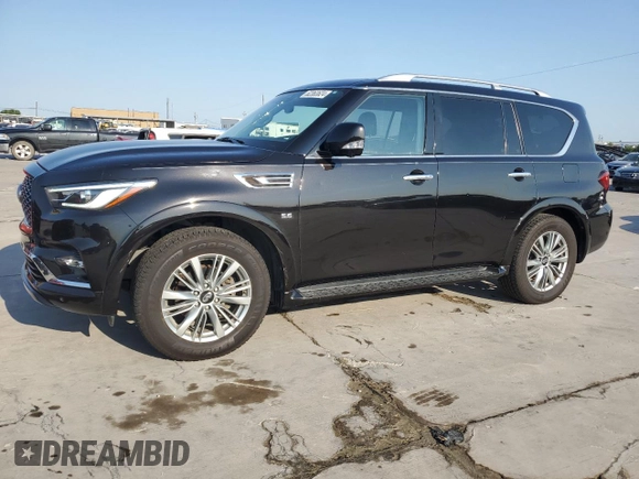 2019 Infiniti QX80 LUXE with VIN JN8AZ2NF9K9683385, listed as a Copart auction lot 62363624 with 95,335 mi miles and Clean Title. Bid and sale history available at carsss.com. Image 1.