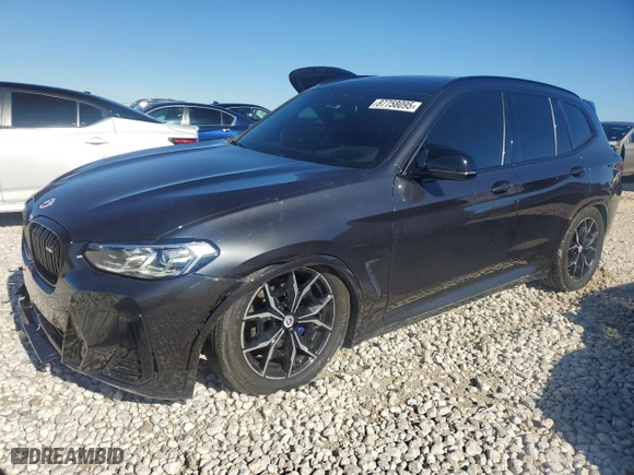 2022 BMW X3 M40i with VIN 5UX83DP03N9K92476, listed as a Copart auction lot 87758095 with 46,533 mi miles and Salvage Title. Bid and sale history available at carsss.com. Image 1.