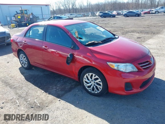 2013 Toyota Corolla L with VIN 2T1BU4EE4DC102938, listed as a IAAI auction lot 41822212 with 89,079 mi miles. Bid and sale history available at carsss.com. Image 1.