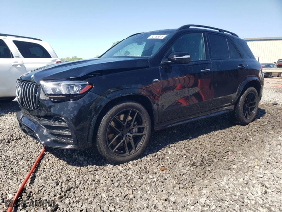 2021 Mercedes-Benz GLE with VIN 4JGFB6BB7MA573253, listed as a Copart auction lot 52195945 with 32,301 mi miles and Salvage Title. Bid and sale history available at carsss.com. Image 1.