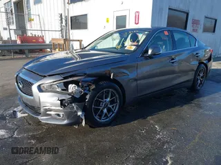 2017 Infiniti Q50 3.0t Premium with VIN JN1EV7AR1HM837831, listed as a IAAI auction lot 41818427 with 68,425 mi miles. Bid and sale history available at carsss.com. Image 2.