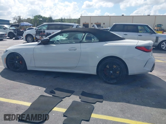 2023 BMW 4 Series 430i with VIN WBA23AT06PCL13531, listed as a IAAI auction lot 41528176 with 26,961 mi miles. Bid and sale history available at carsss.com. Image 13.