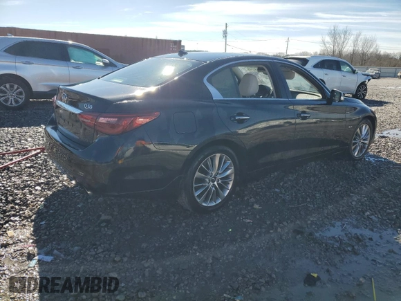2019 Infiniti Q50 3.0t LUXE with VIN JN1EV7AP3KM516525, listed as a Copart auction lot 88032745 with 68,204 mi miles and Non Repairable. Bid and sale history available at carsss.com. Image 3.